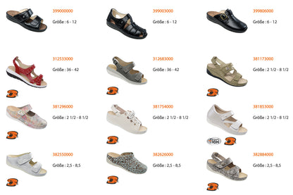 Chaussures confortables avec semelles interchangeables Ortho-Lady-Ortho-Gent