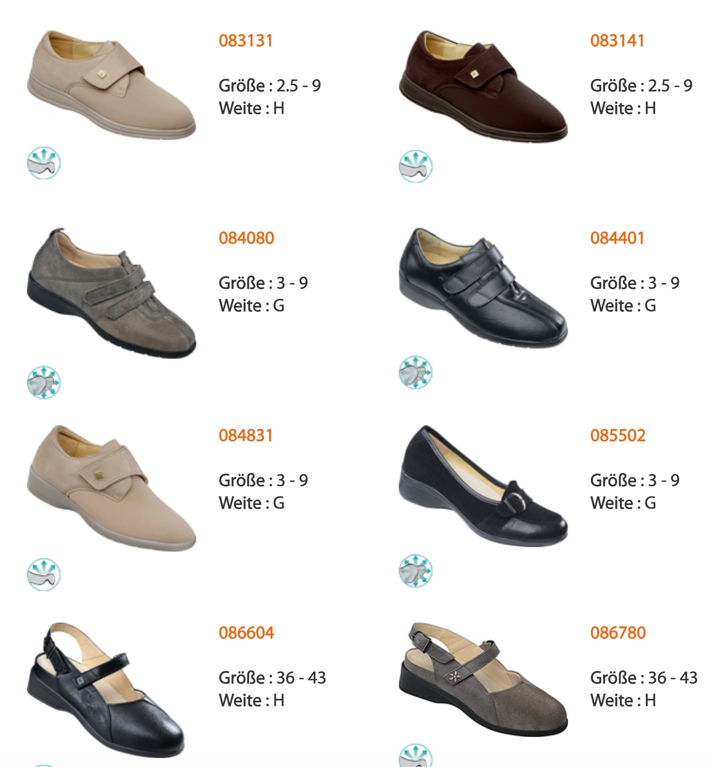 Chaussures thérapeutiques extensibles Actiflex