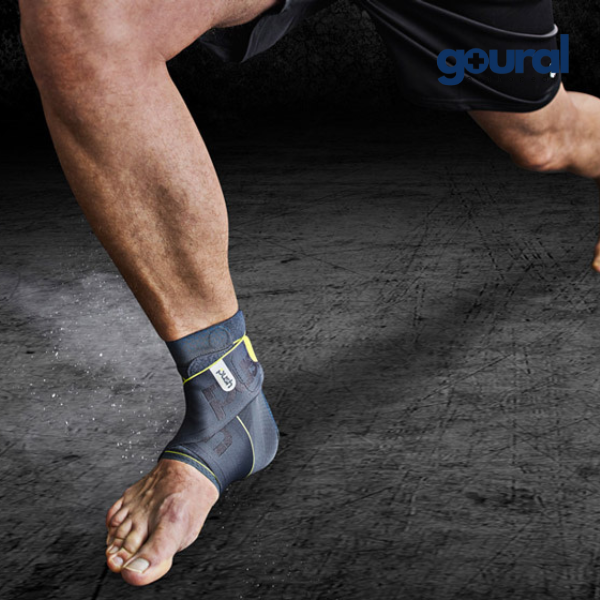 Chevillère avec rappel en 8 pour le sport