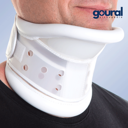 SEMI-RIGID COLLAR WITH CHIN SUPPORT adjustable goural