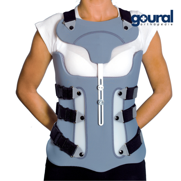Two shells corset TLSO with sternal support – TLSO