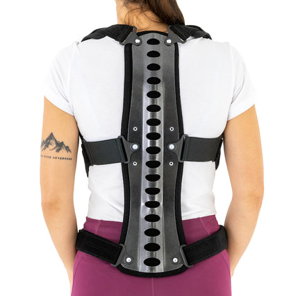 Spinal immobilization and protection corset for the treatment of osteoporosis