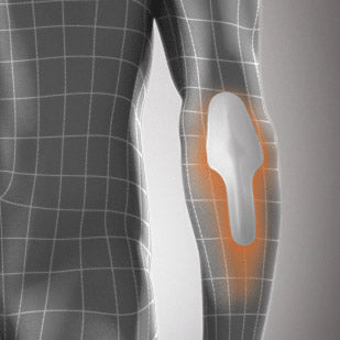 Elbow pad with gel olecranon protection Olecranon