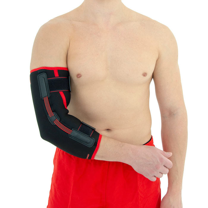 FlexSplint elbow brace with passive extension effect 