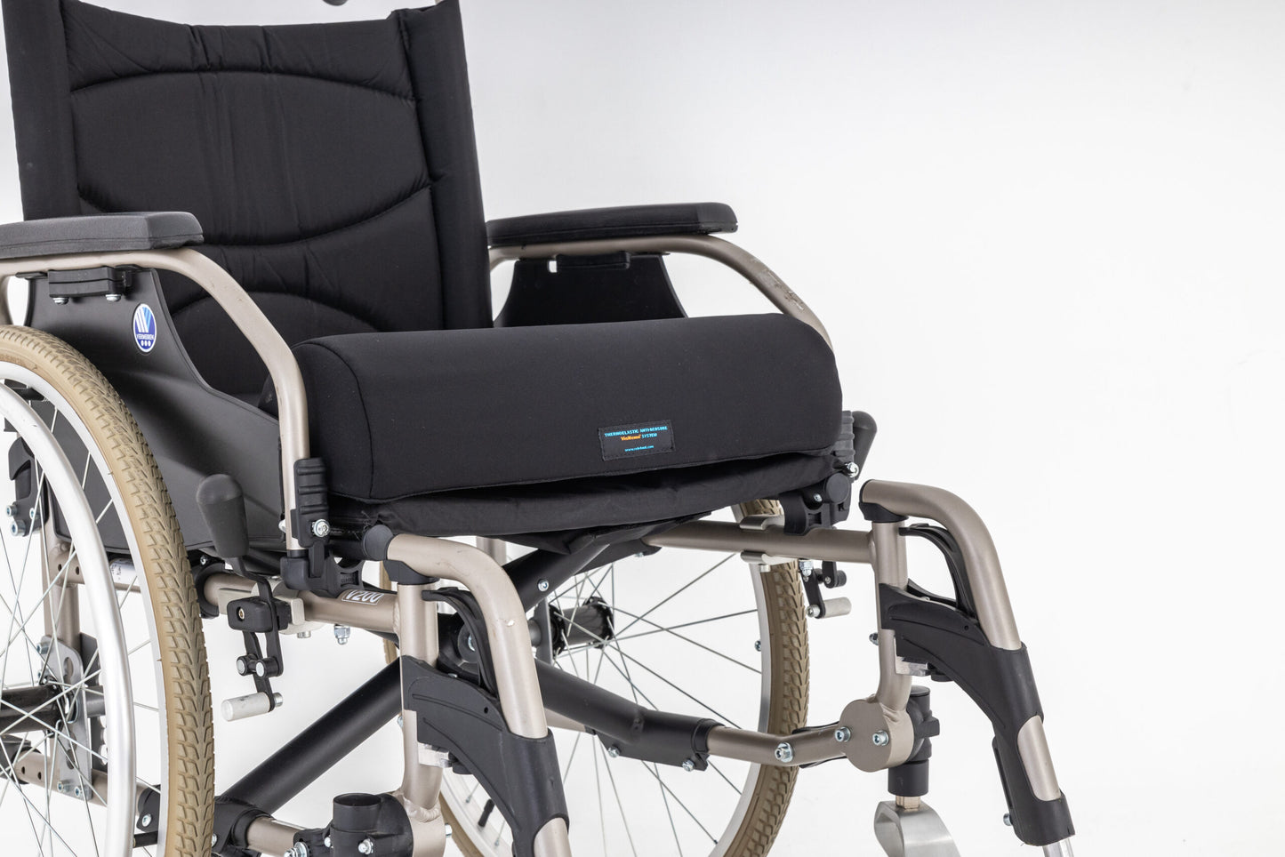 Coussins anti-escarres double hauteur pour fauteuil roulant