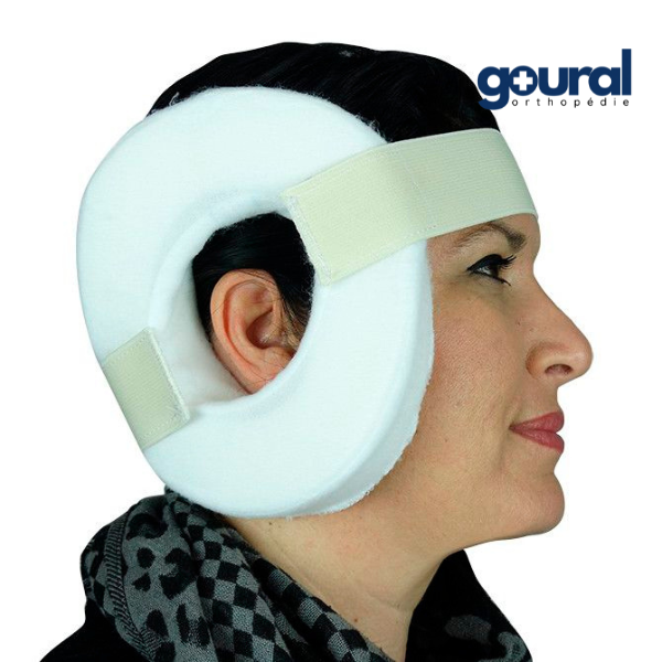 White ear relief and protection cushion