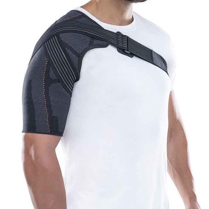 Épaulière élastique fonctionnelle en tissu stretch tricoté tridimensionnel et respirant