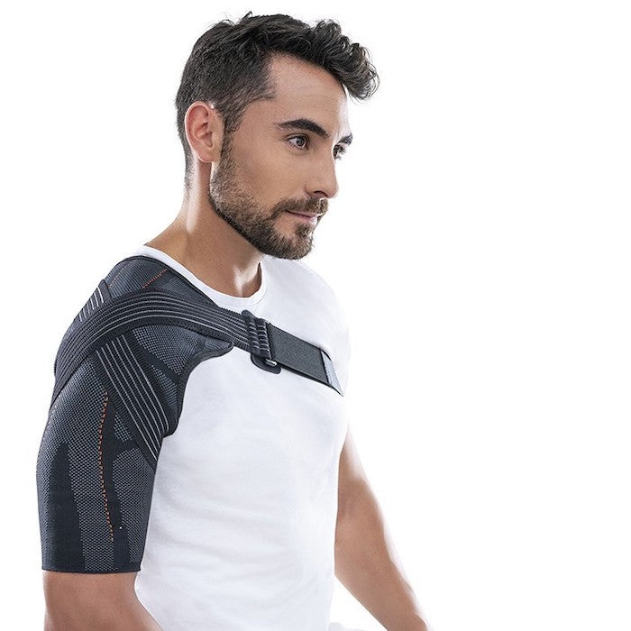 Épaulière élastique fonctionnelle en tissu stretch tricoté tridimensionnel et respirant