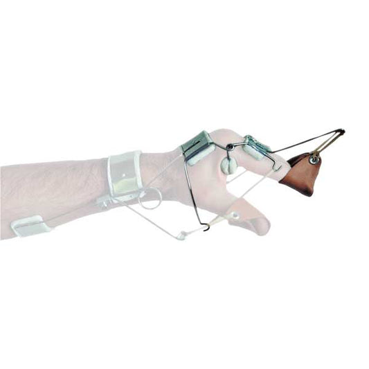 Support dynamique pour mise en extension d'un doigt