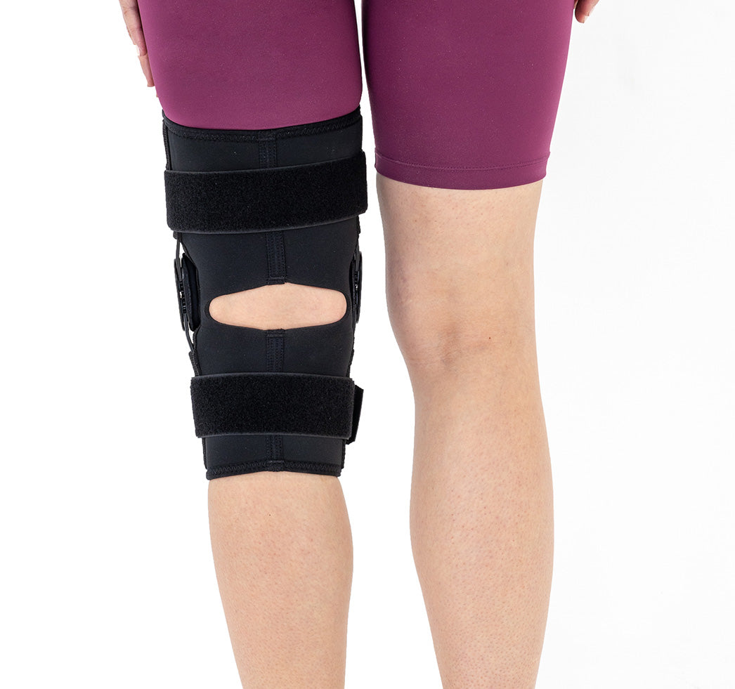Activ pren 2i articulated ligament knee brace with thigh opening