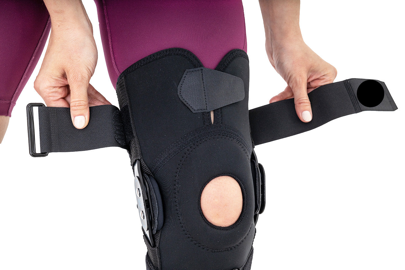 Activ pren 2i articulated ligament knee brace with thigh opening