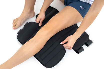 Genouillère ligamentaire longue avec baleines rigides articulées asymétriques exclusives goural Activ pren 2Ri