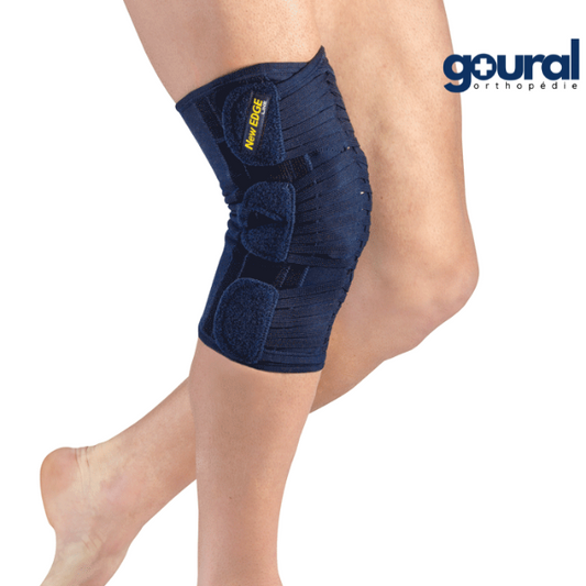 Genouillère ligamentaire à centrage rotulien actif
