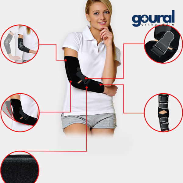 Immobilisation réglable du coude ElbowSplint