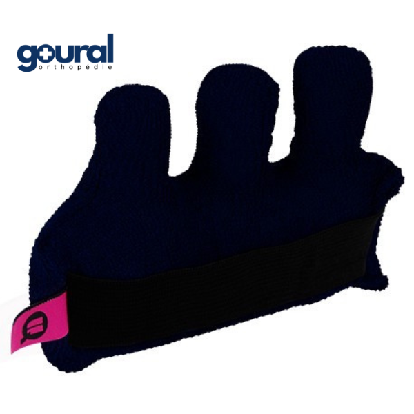 Spastic hand-finger orthosis-cushion with finger separator