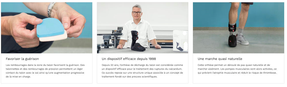 Chaussure-orthèse de décharge du talon et de mise en équin