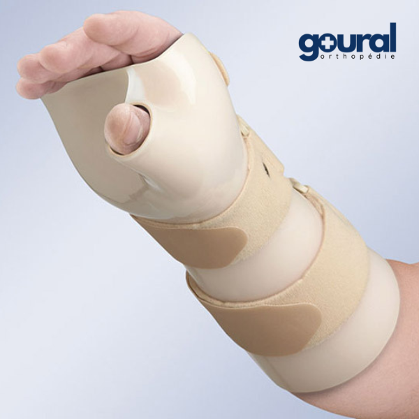 Orthèse d'immobilisation poignet-pouce thermoformée Thermo-Cast 3