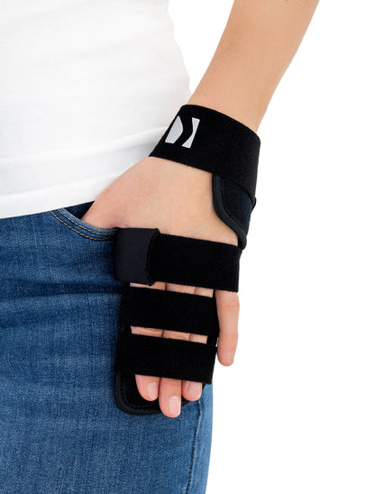 Orthèse de repos poignet main doigts sans pouce