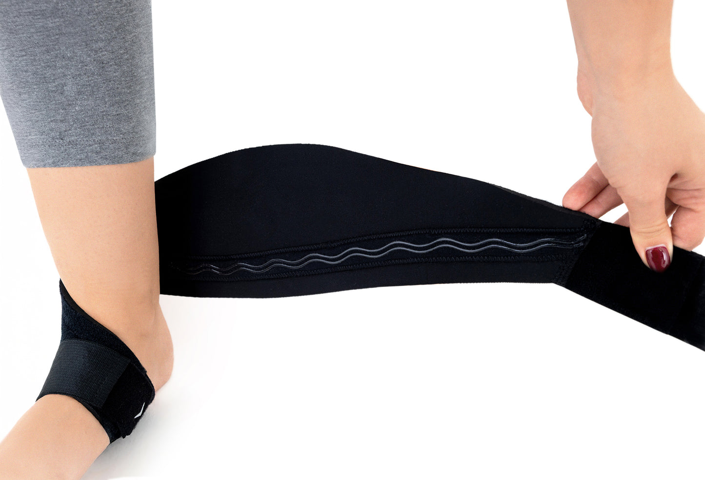 Releveur de pied avec 4 rappels élastiques croisés