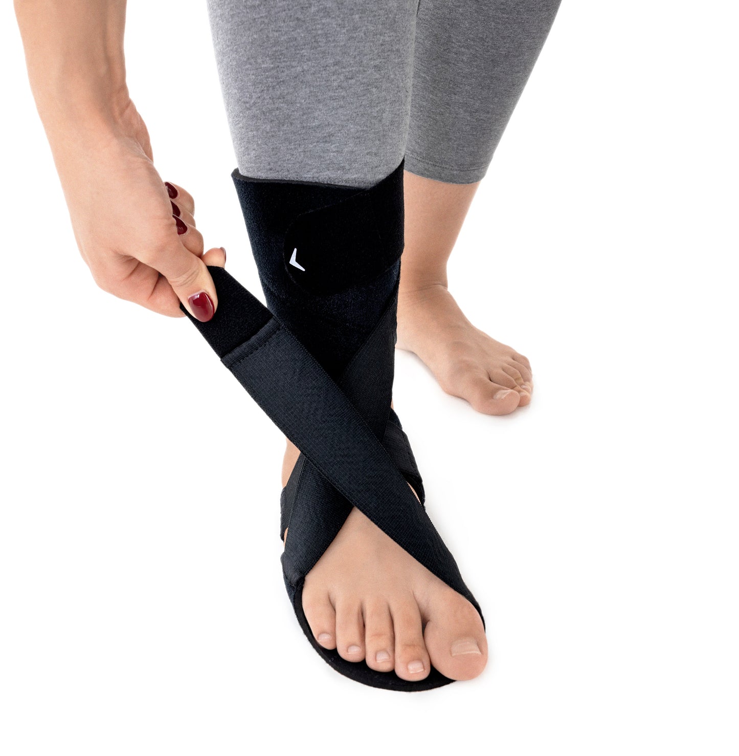 Releveur de pied avec 4 rappels élastiques croisés