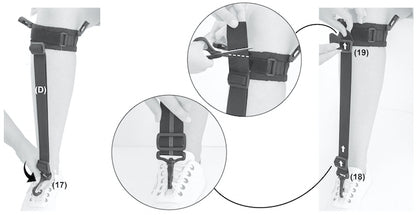 Foot lifter and leg launcher orthosis for neurological disorders