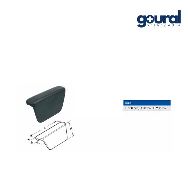 Repose-avant-bras avec protection latérale pour fauteuil roulant