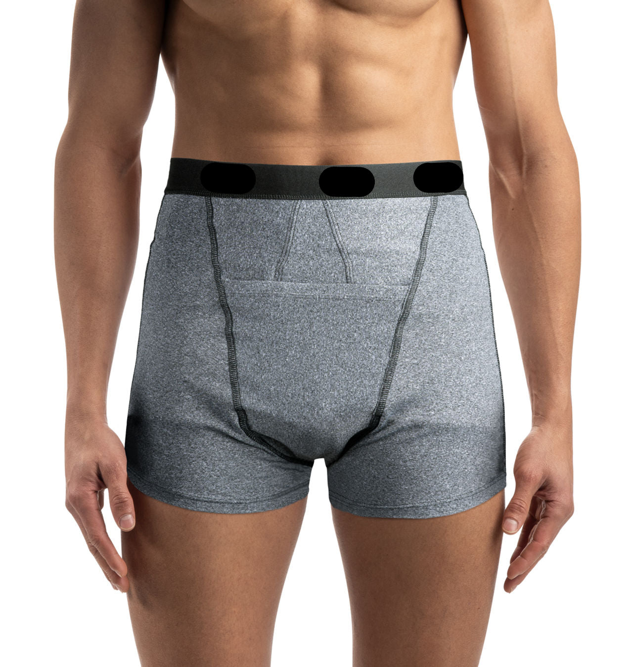 Slip-boxer homme pour personne stomisée