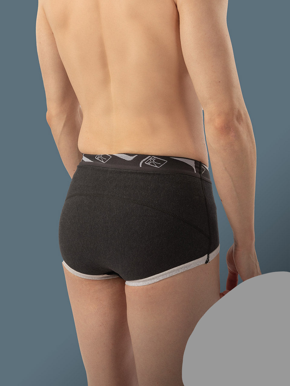 Two-tone containment hernia brief Hernix 43A-2
