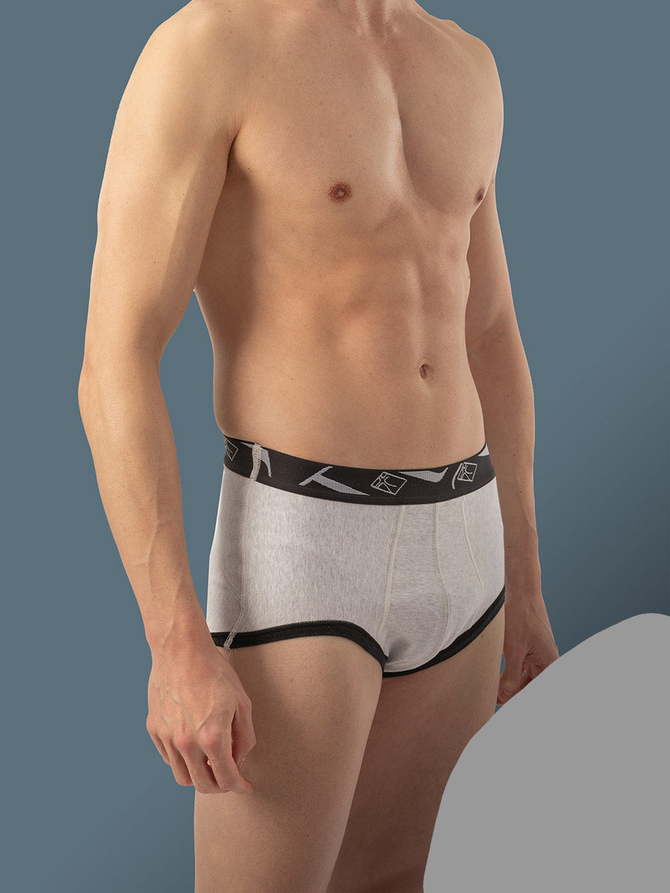 Two-tone containment hernia brief Hernix 43A-3