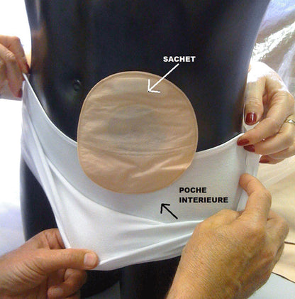 NOhole man double wall support brief for stoma