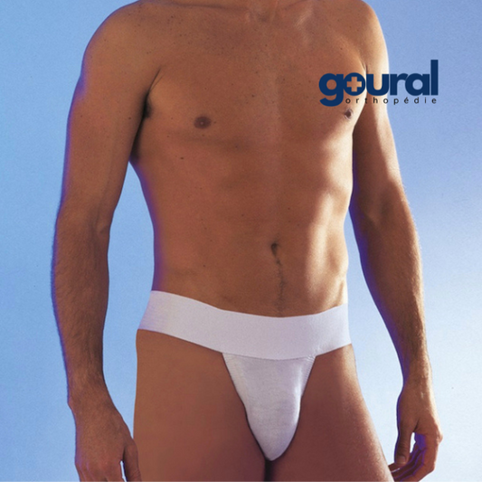 Suspensoir de soutien des parties génitales de l'homme en coton avec filet hygiénique anti-transpiration