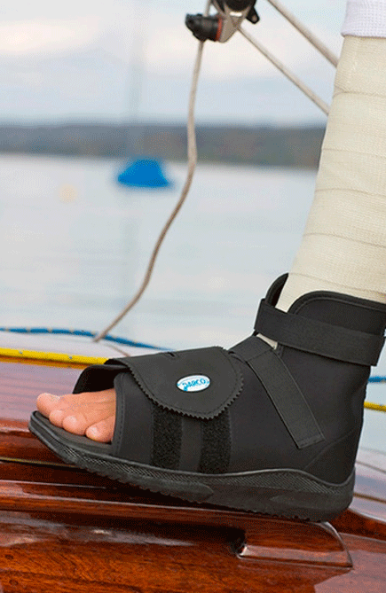 Chaussure à plâtre ou résine ou pour attelle de pied SlimLine Cast Boot adulte